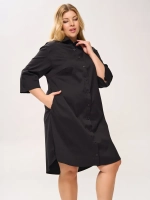 Платье-рубашка с карманами