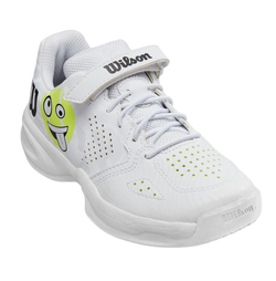 Детские Кроссовки теннисные  Wilson Kaos Emo K - white/safety yellow/startosphere
