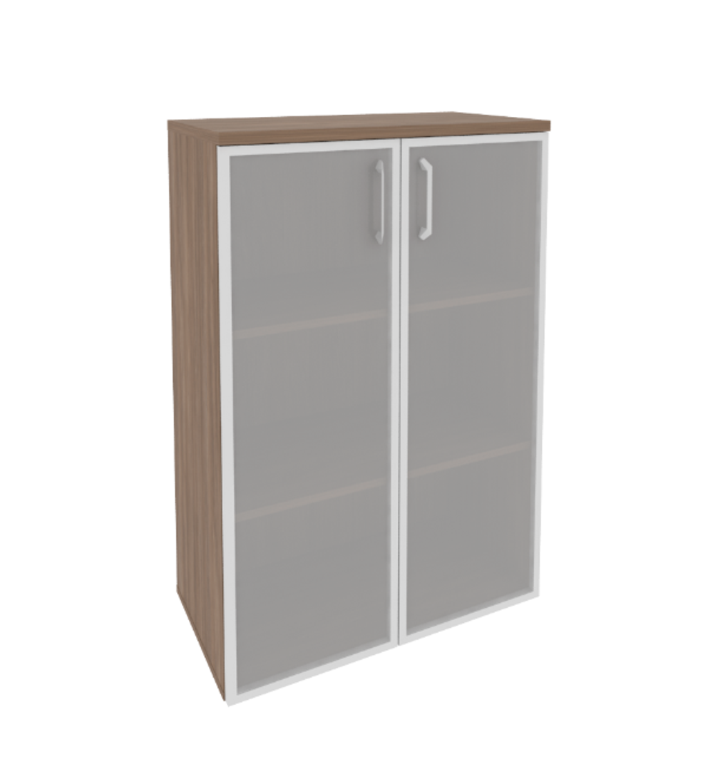 Шкаф средний со стеклом в раме Onix