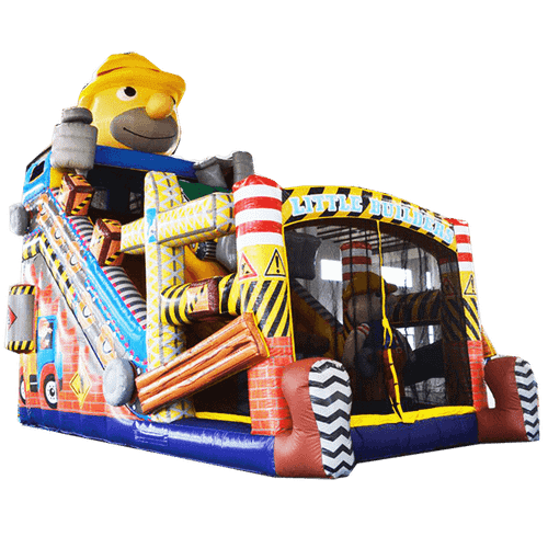 Коммерческий надувной батут "Большой строитель"