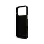 Чехол Lagerfeld для iPhone 17 Pro Liquid Silicone Initials Metal Logo & Camera, Hard Black (KLHCP17LSMCKLMCLK)