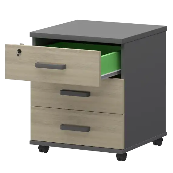 Тумба подкатная СМТ-3ПЦ Тип1  434x450x620 Смарт