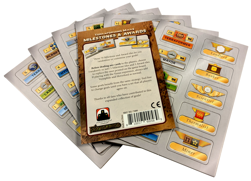 Покорение Марса (Terraforming Mars) - дополнение Milestones and Awards на английском языке
