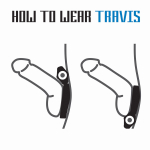 Черное эрекционное виброкольцо Rooster Travis (Цвет: черный)