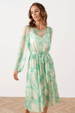 51559 Платье женское (зеленый мультиколор)