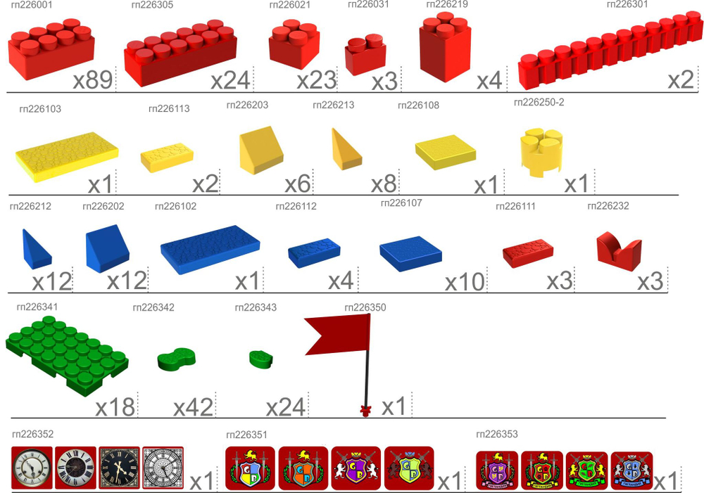 Конструктор Leco Крепости GigaBloks 10"