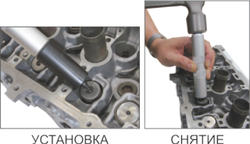 Набор инструментов для демонтажа замков клапанов (штоки 4.5-7.5мм) 3 предмета в кейсе JTC