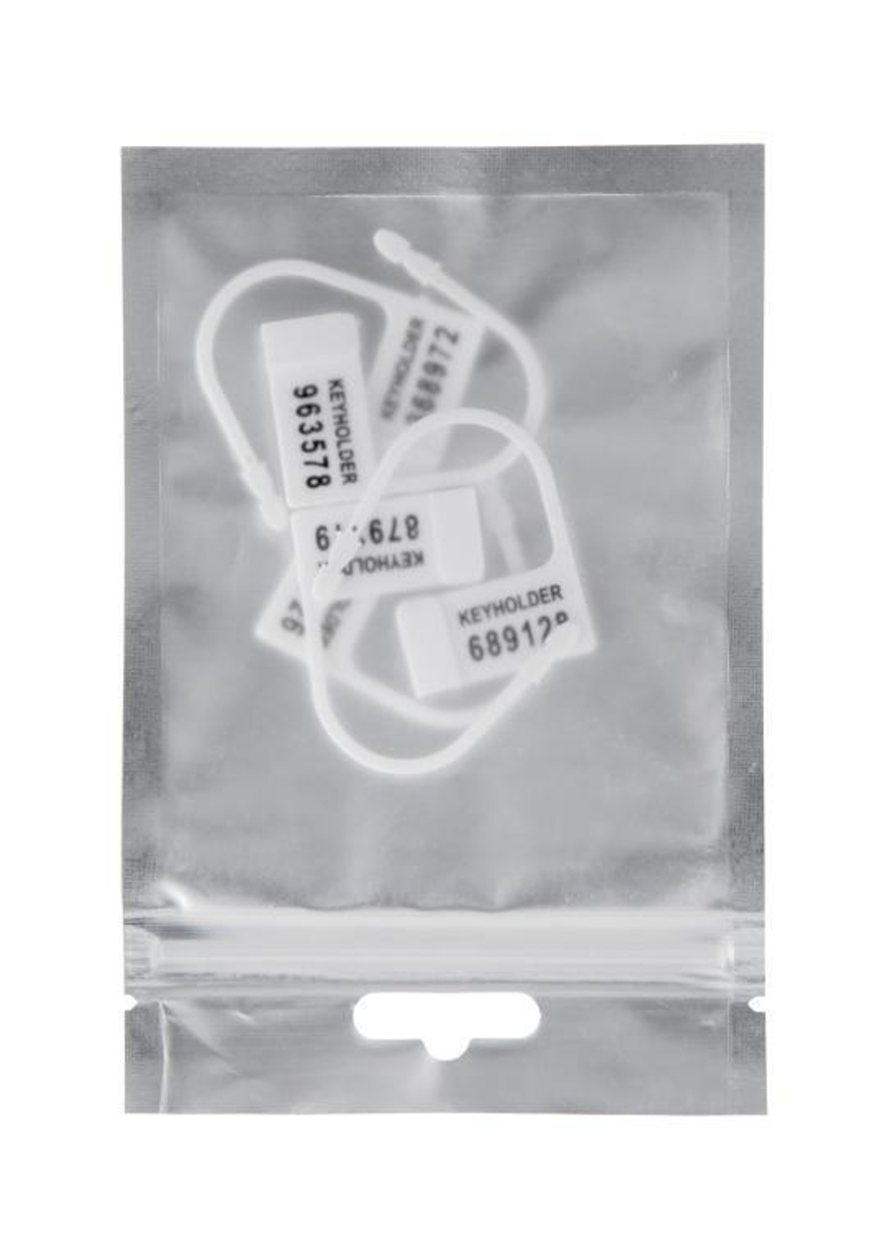 Набор запасных замков для пояса верности из 5 штук с ключиками (Цвет: белый)