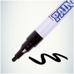 Маркер-краска, 2мм, чёрная, нитро-основа, MunHwa