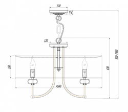 Люстра подвесная Maytoni Roma ARM006PL-06G