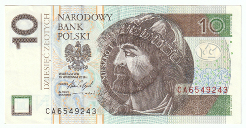 Poland, 10 Zlotys, 2016, AU