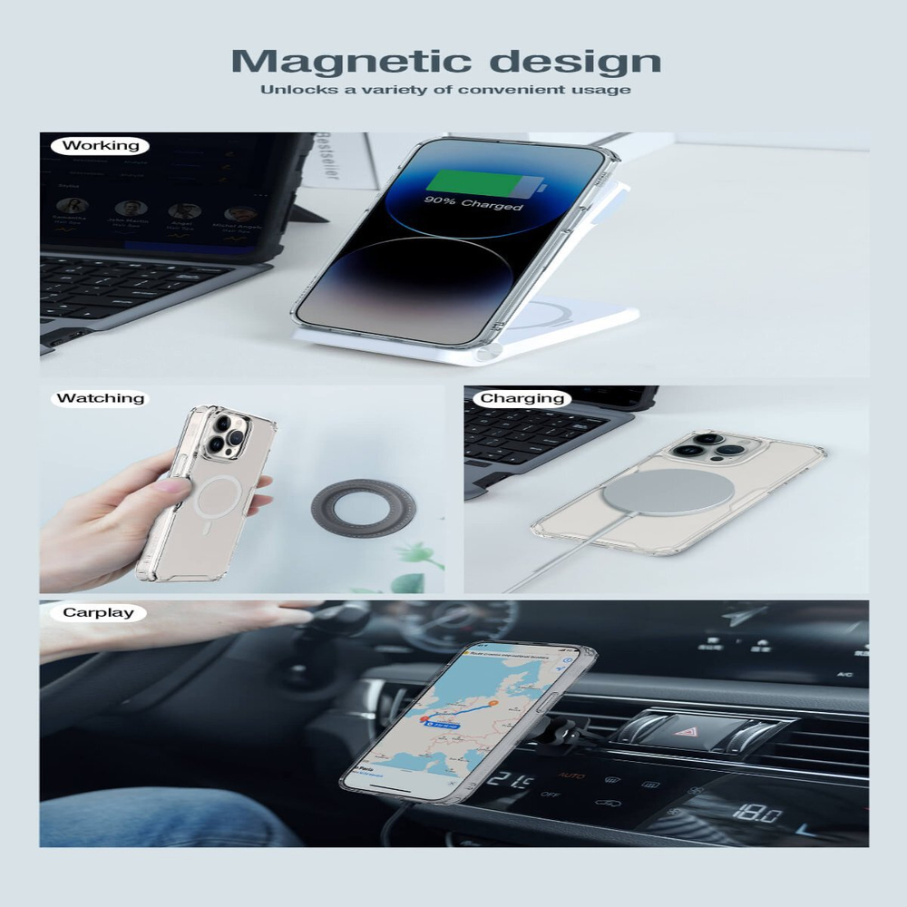 Чехол Nillkin Nature Pro Magnetic для Apple iPhone 15 Pro