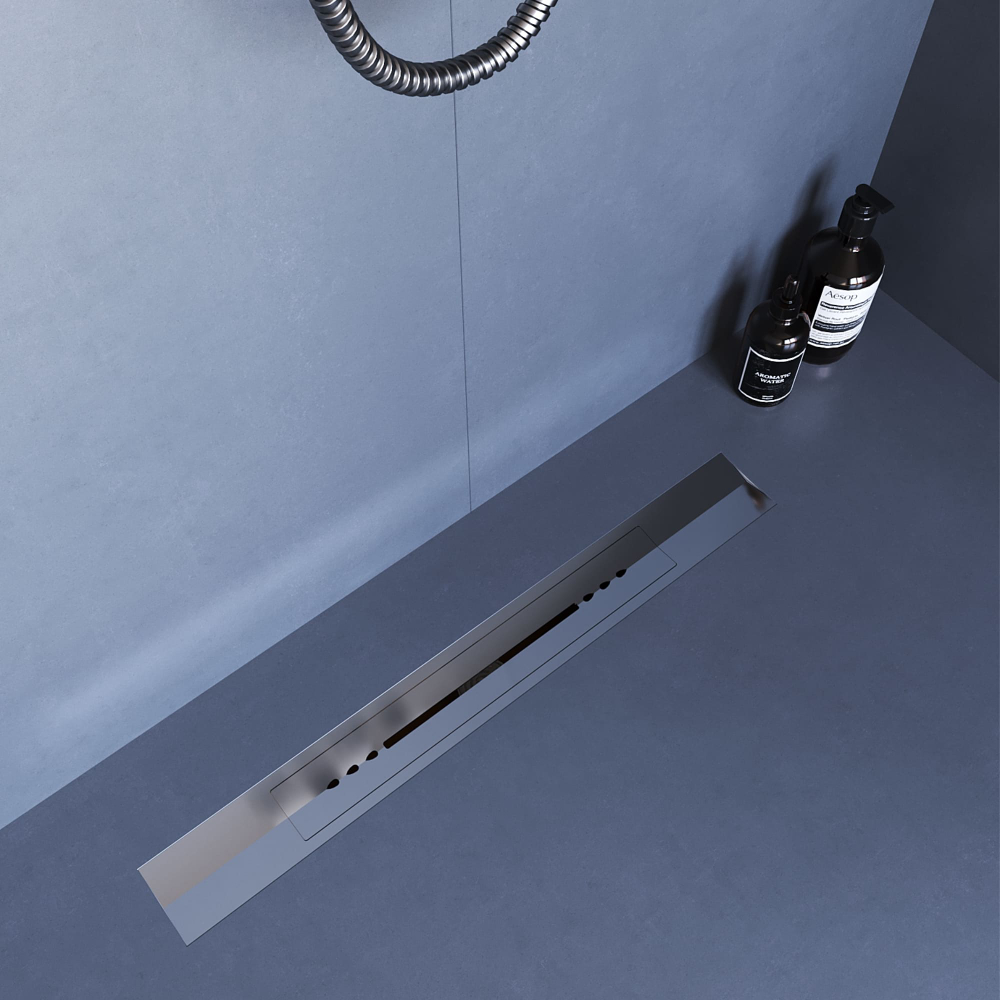 Душевой трап, обрезной, V-образный, сатин RGW SDR-53S (600)