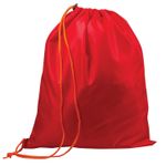 Мешок для обуви для начальной школы, 1 шнур с пластиковым фиксатором, КРАСНЫЙ, 43х35 см, ТС, 226552