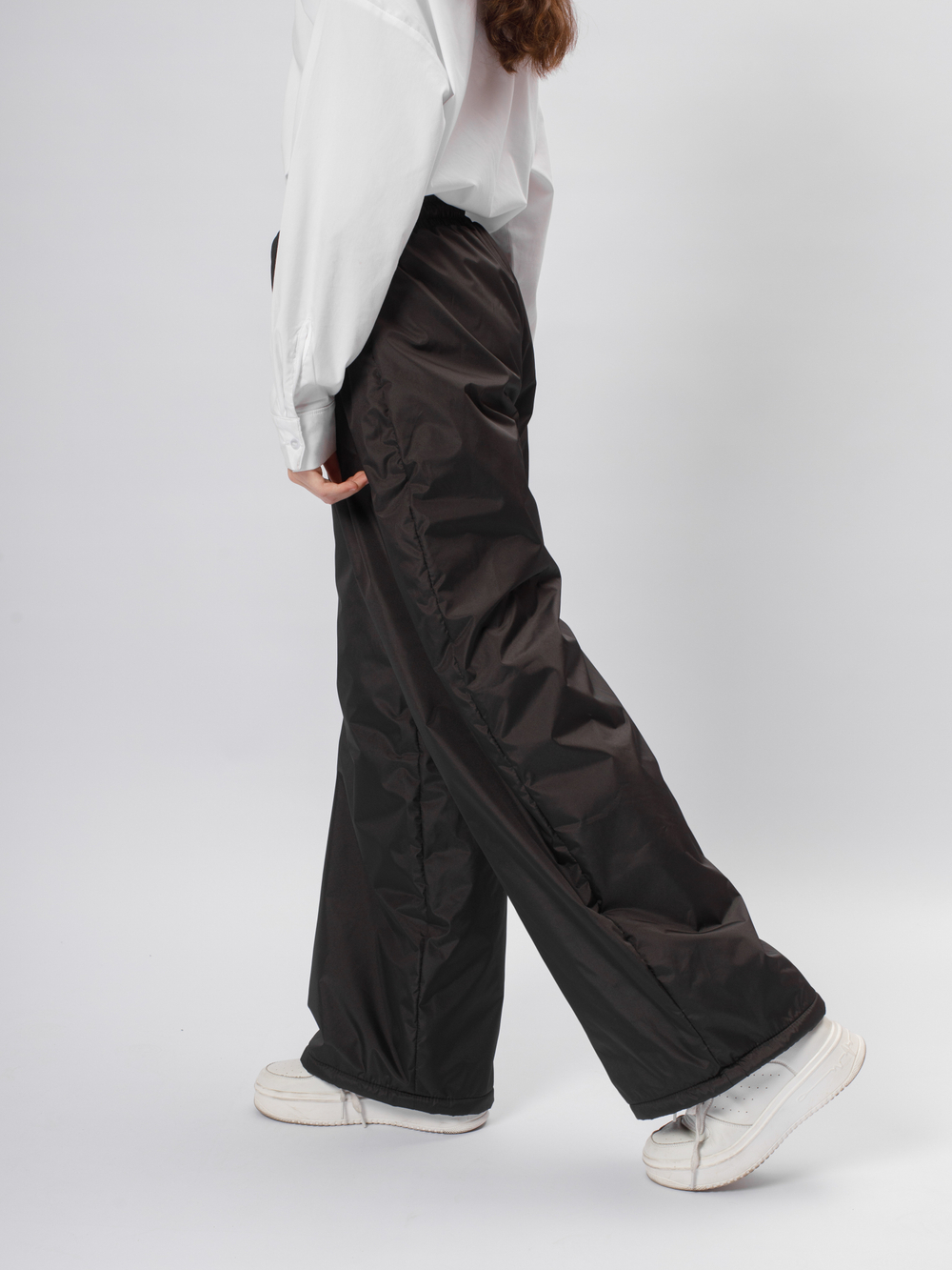 Брюки утепленные черные