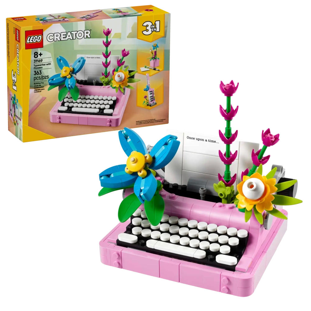 Конструктор LEGO Creator 31169 Пишущая машинка с цветами, 3в1