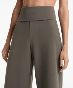 OYSHO Брюки широкого кроя в рубчик, угольный