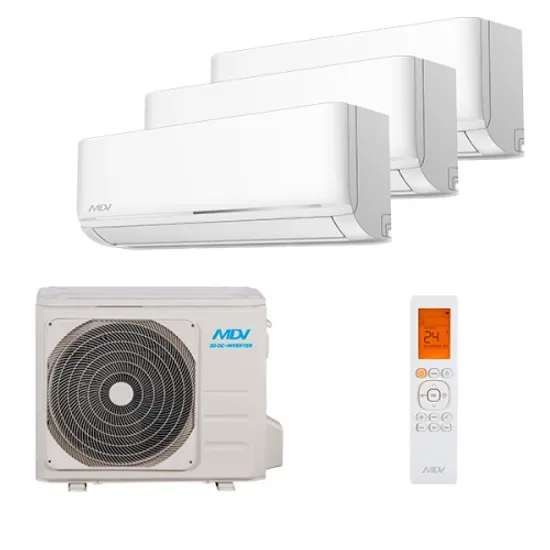 Мультисплит система на 3 комнаты MDV MDSAL-07HRFN8 x 2 + MDSAL-09HRFN8 / MD3O-21HFN8