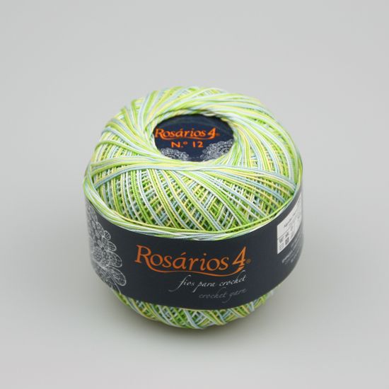 Пряжа ROSARIOS 4 Хлопок мерсеризованный принт № 12 (100% мерсеризованный хлопок)