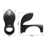 Черная насадка на пенис с вибрацией Vibration Penis Sleeve II