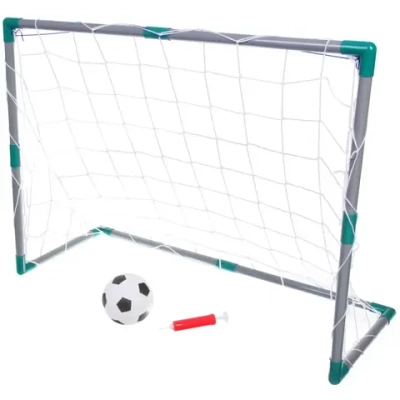 Набор тренировочный для футбола ZG270-227: ворота 88*36*68 см, мяч 12 см, насос