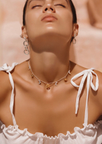 Колье "Гелиос" с позолотой