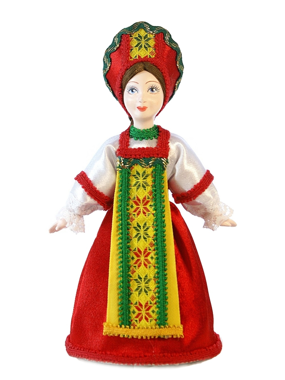 Кукла коллекционная в девичьем праздничном костюме