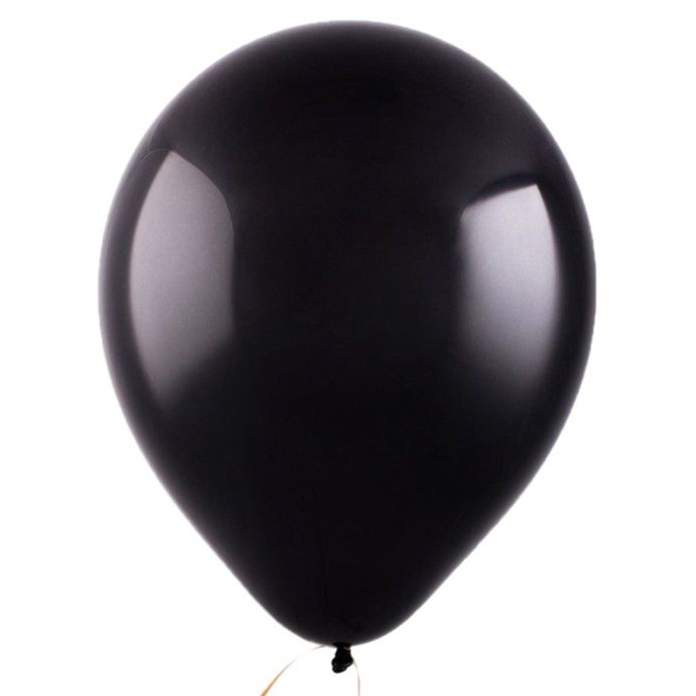 Шар (12"/30 см) Черный, Пастель 50 шт.