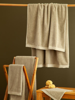 Полотенце для лица бежево-серого цвета из коллекции essential, 30х30 см