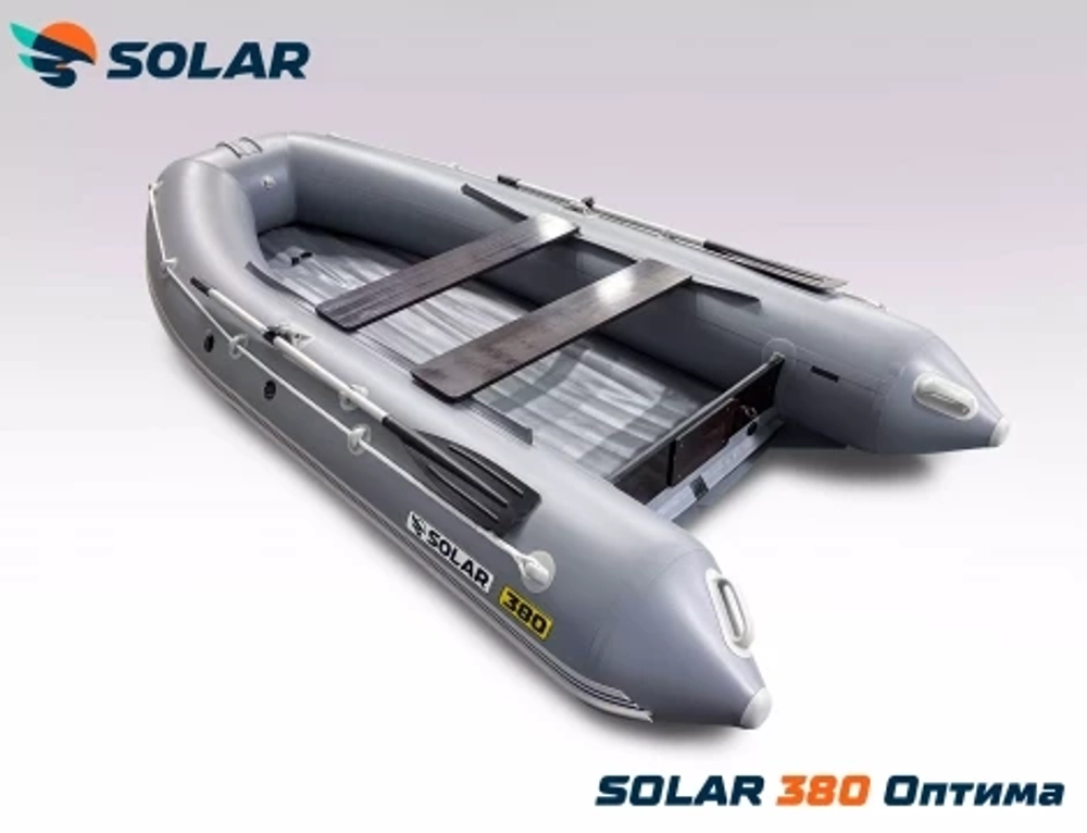 Лодка надувная моторная solar-380 к (оптима)