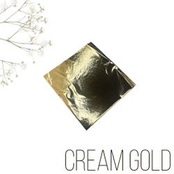 Зеркальная поталь "Cream Gold" 100шт. 8*8,5см