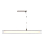 Светильник подвесной, Никель/Белый-прозрачный, ENFYS, LED 40W, 3000K/4000K/6000K