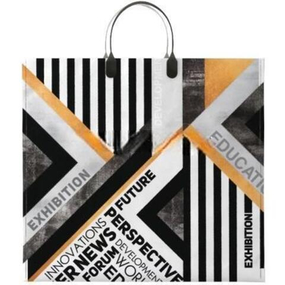 Пакет с пластиковой ручкой ПВД 37х34 (80 мкм) "Авангард" (10/100 шт.) Интерпак