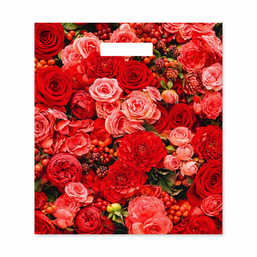 Пакет с вырубной ручкой Розовый вальс (31х40)