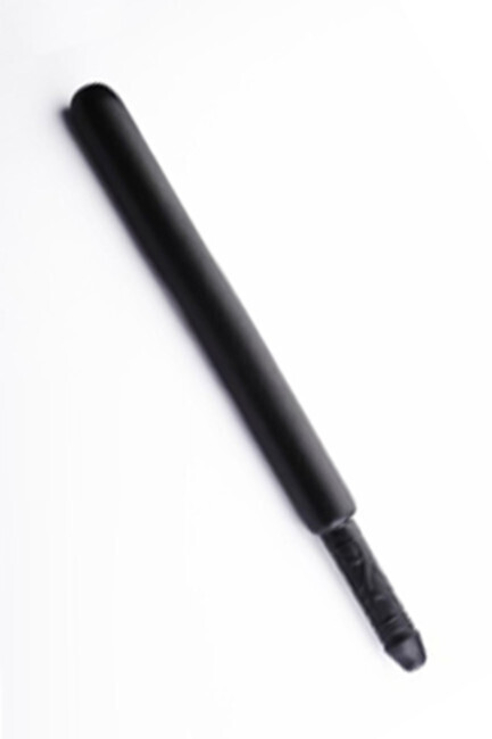 Бита черная из натурального латекса в виде фаллоса (Цвет: черный)