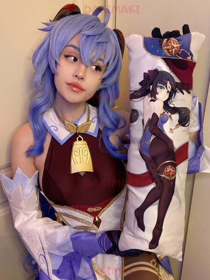 Мини дакимакура Мона из Геншин Импакт | Genshin Impact арт. M0796, 60х20 см