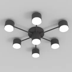 CL-BLACK DOT-R001-GX53*7 BK (1) Люстра NW