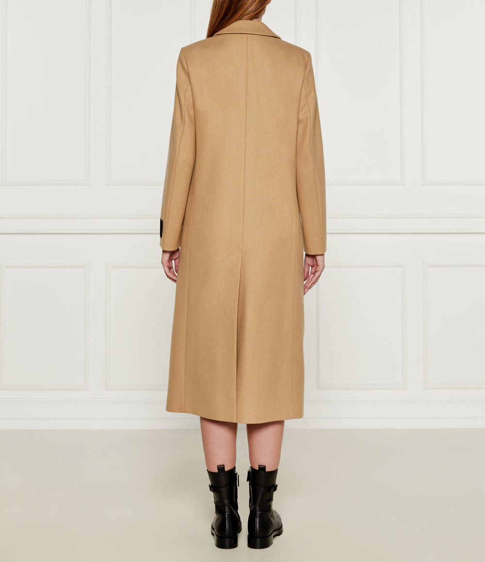 Хлопковое пальто HUGO - светло-коричневый(50526199)