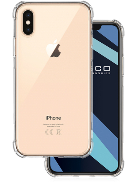 Чехол ROSCO для Apple iPhone X;Apple iPhone XS оптом (арт. IPX/XS-HARD-TPU-TRANSPARENT)