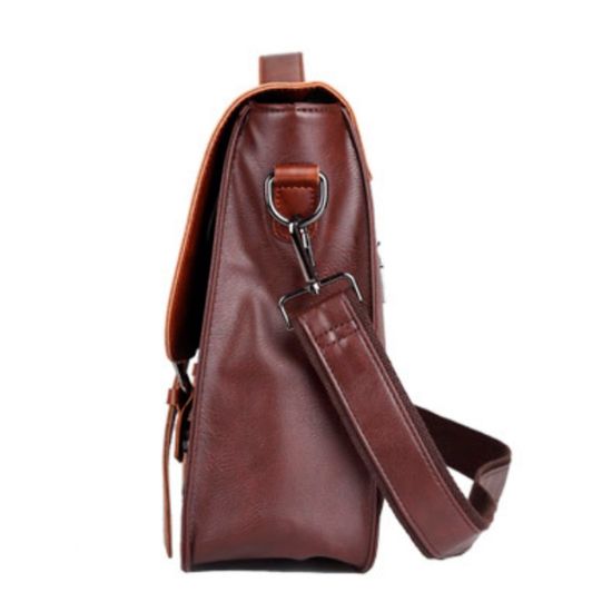 Сумка деловая мужская Кимхэ. Темно-коричневая