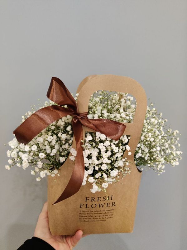 Сумочка с нежной гипсофилой Сумочка с нежной гипсофилой