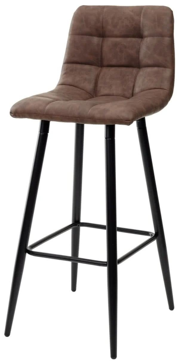 Стул барный  Sabadell экокожа коричневый\черный