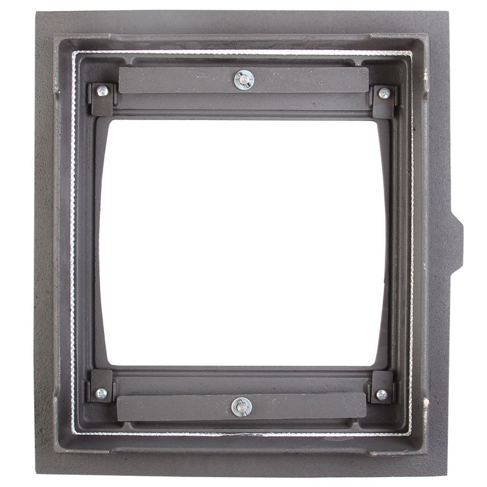 Дверца герметичная топочная крашеная со стеклом ДТГ-8С "Кижи" RLK 6110 (340*370 мм)
