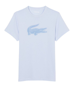 Теннисная футболка Lacoste Ultra Dry 3D Print Crocodile - light blue