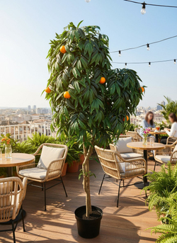 Дерево Апельсин 280см в кашпо