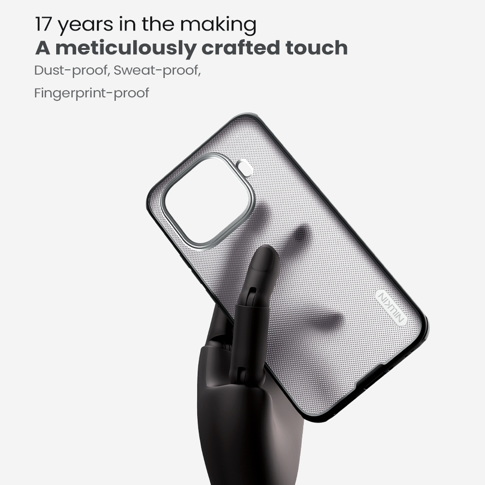 Противоударный чехол тонированный прозрачный для Xiaomi 15T Pro, серия Super Frosted Shield Pro от Nillkin