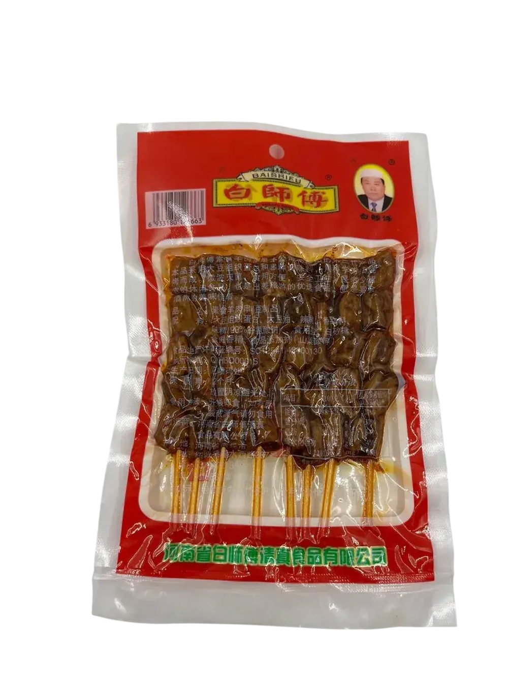 Соевое мясо на шпажках со вкусом баранины острое