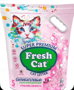 FRESH CAT наполнитель впитывающий Силикагелевый Утренняя свежесть 5л