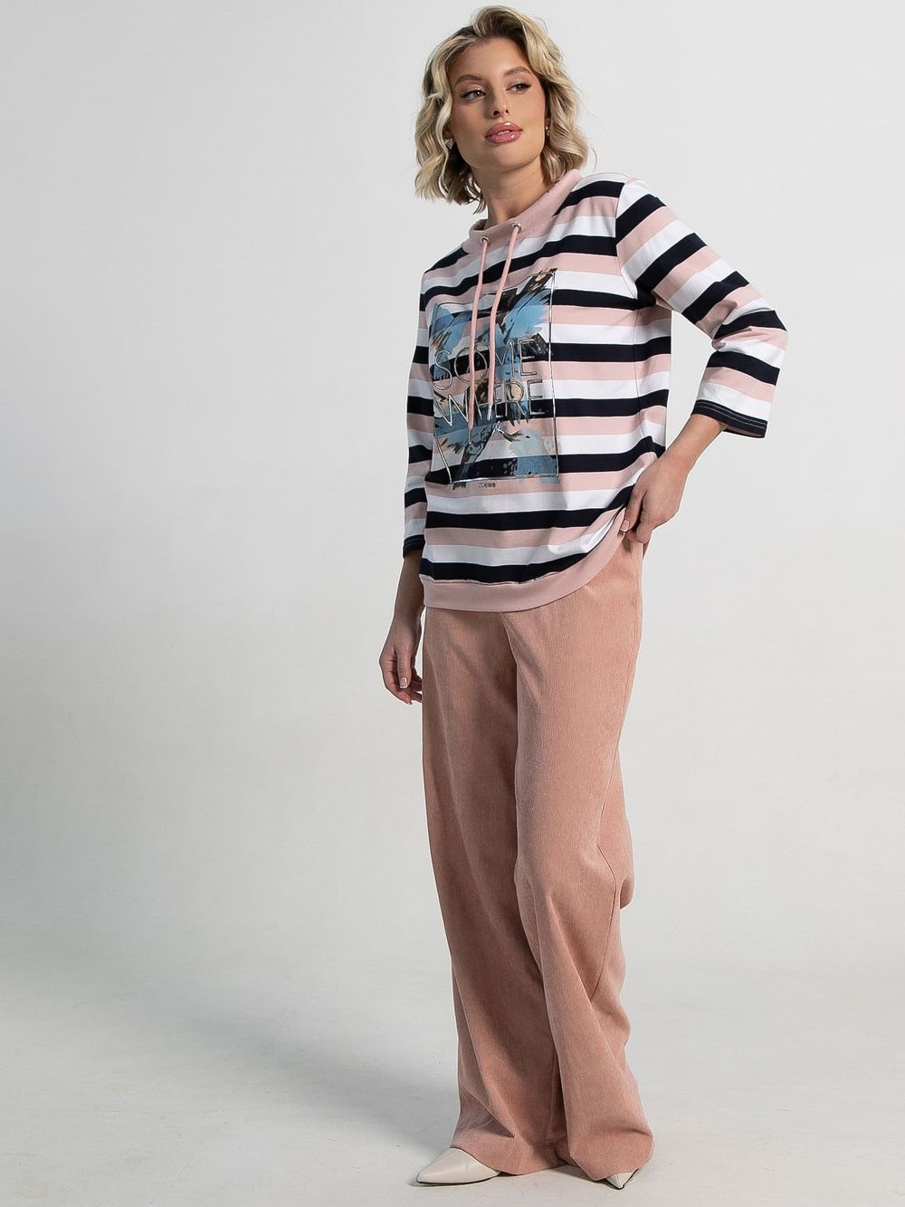 Джемпер Розалия (розово-синяя) Б15132-18М LT Collection