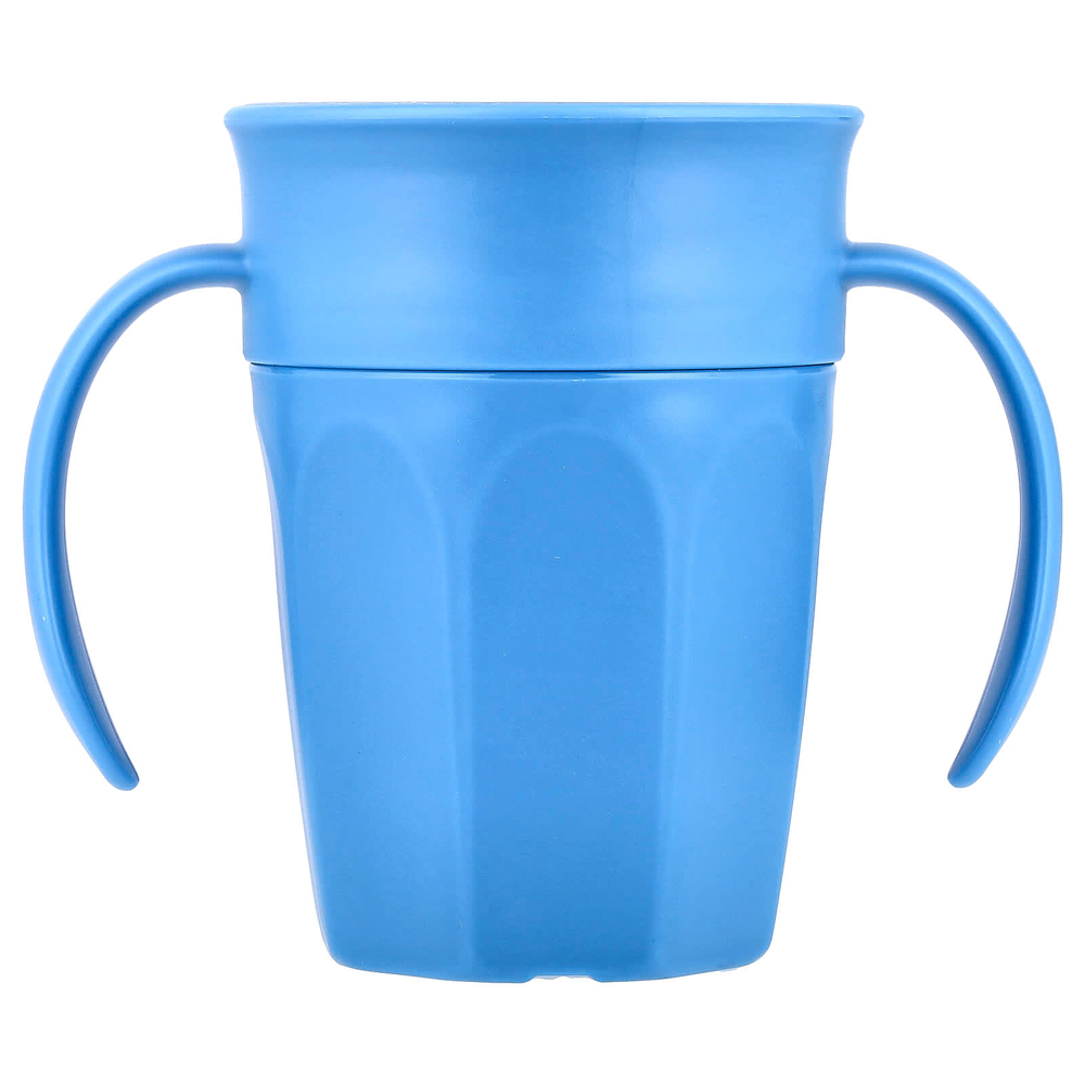 Dr. Brown's, Milestones ™, Cheers360 ™, переходная чашка без носика, от 6 месяцев, синий цвет, 200 мл (7 унций)